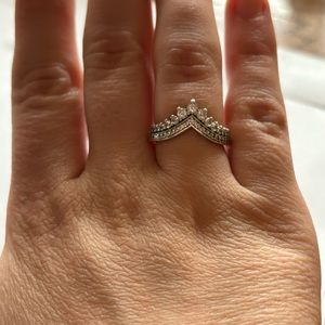 Pandora princess wishbone ring